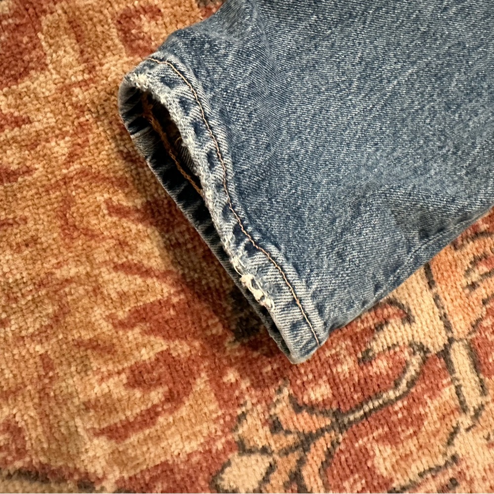 Zara High Rise Slim Fit Ripped Jeans - Picture 6 of 8